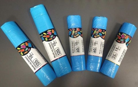 Worki na śmieci Fastec niebieska interleave kolor: niebieski 35L 15 szt Worki na śmieci Fastec niebieska interleave kolor: niebieski 35L 15 szt