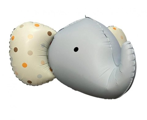 Balon foliowy Godan Słoń 3D, szary matowy, 63x50 cm (BF-HSSM) Balon foliowy Godan Słoń 3D, szary matowy, 63x50 cm (BF-HSSM)