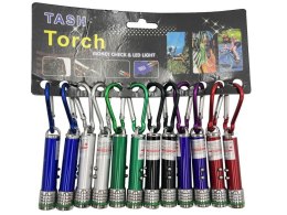 Brelok Cabo Toys latarka z laserem 12szt. karta (K624)