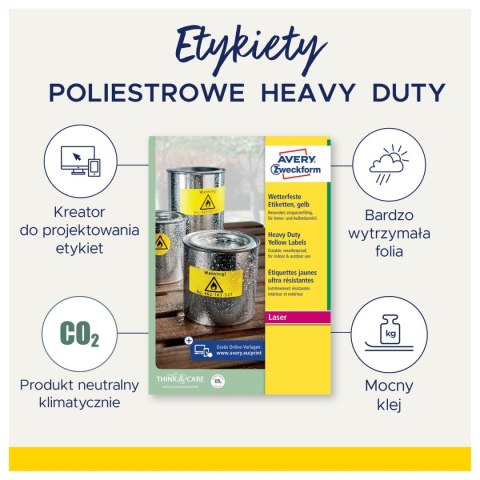 Etykieta samoprzylepna A4 żółty Etykieta samoprzylepna A4 żółty
