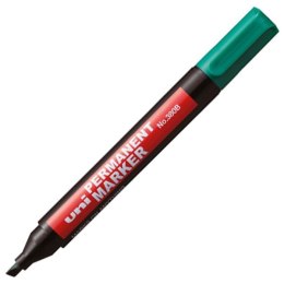 Marker permanentny Uni zielony 1,0-4,5mm ścięta końcówka (NO-380B)