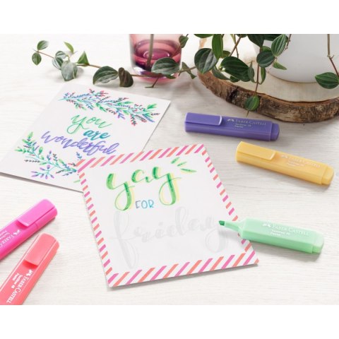 Zakreślacz Faber Castell Pastel 4 kolory (FC154610) Zakreślacz Faber Castell Pastel 4 kolory (FC154610)