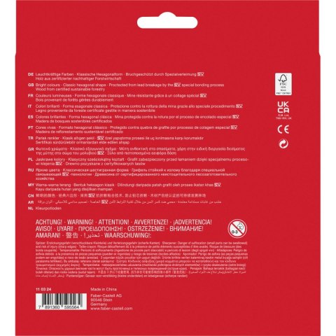 Kredki ołówkowe Faber Castell 24 kol. (110324) Kredki ołówkowe Faber Castell 24 kol. (110324)