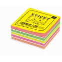Notes samoprzylepny (karteczki) Interdruk mix fluo 250k [mm:] 50x50 (IKARSAM250)