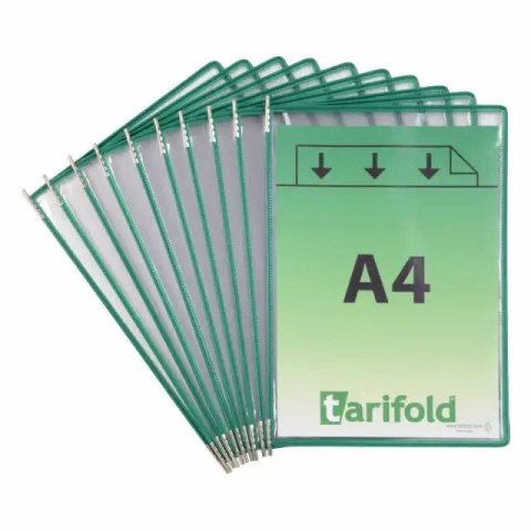 Panele prezentacyjne A4 Tarifold 10 sztuk kolor zielony Panele prezentacyjne A4 Tarifold 10 sztuk kolor zielony