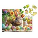 Puzzle Multigra drewniane Wielkanocny zajączek 50 el.