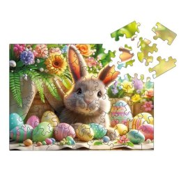 Puzzle Multigra drewniane Wielkanocny zajączek 50 el.