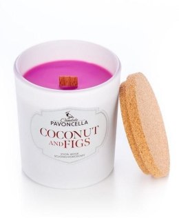 Świeczka ozdobna Pavoncella Classico Coconut and Figs biała 135 g (5905711530134)