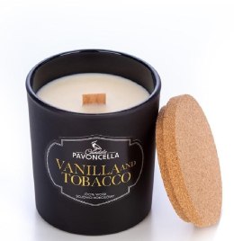 Świeczka ozdobna Pavoncella Classico Vanilla and Tabacco czarna 135 g (5905711530042)