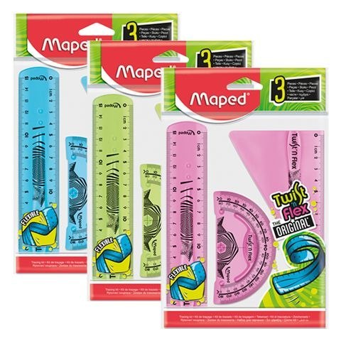 Komplet geometryczny Maped TWIST N FLEX NIEŁAM. LIN 15/EKIER/KĄ 3 el. (895024) Komplet geometryczny Maped TWIST N FLEX NIEŁAM. LIN 15/EKIER/KĄ 3 el. (895024)