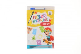 Książeczka edukacyjna Demart Mazanki-zmazywanki. Kolorowe litery. Ćwiczenia z pisakiem