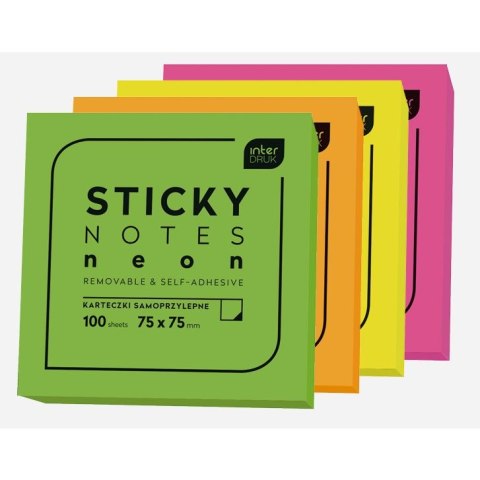 Notes samoprzylepny (karteczki) Interdruk (IKARSAM100N) Notes samoprzylepny (karteczki) Interdruk (IKARSAM100N)
