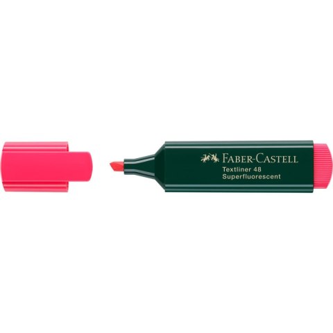 Zakreślacz 48 Faber-Castell 1-5mm czerwony Zakreślacz 48 Faber-Castell 1-5mm czerwony