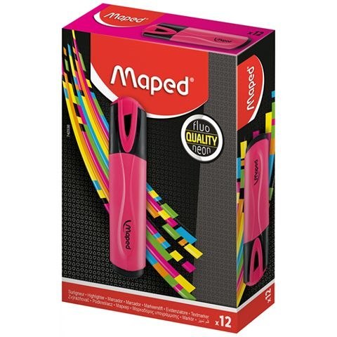Zakreślacz Maped fluo peps różowy różowy 1,0-5,0mm (734036) Zakreślacz Maped fluo peps różowy różowy 1,0-5,0mm (734036)