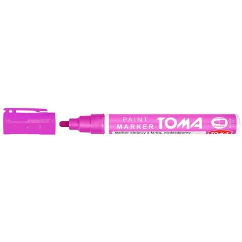 Marker olejowy Toma różowy 2,5mm okrągła końcówka (to-40) Marker olejowy Toma różowy 2,5mm okrągła końcówka (to-40)