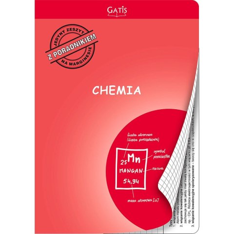 Zeszyt tematyczny Gatis do chemii A5 60k. krata Zeszyt tematyczny Gatis do chemii A5 60k. krata