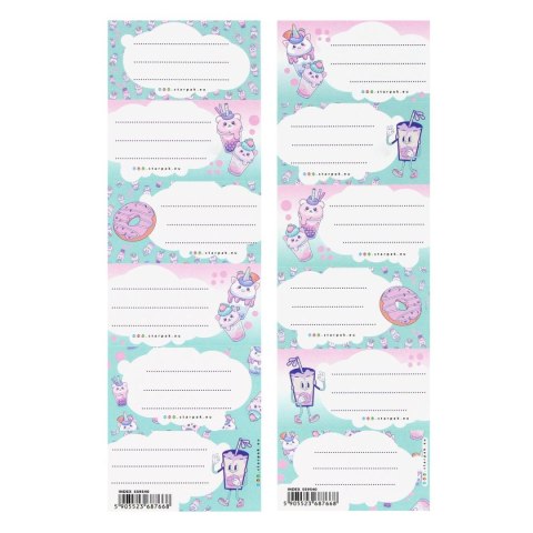 Naklejka na zeszyt Starpak Bubble tea (559540)