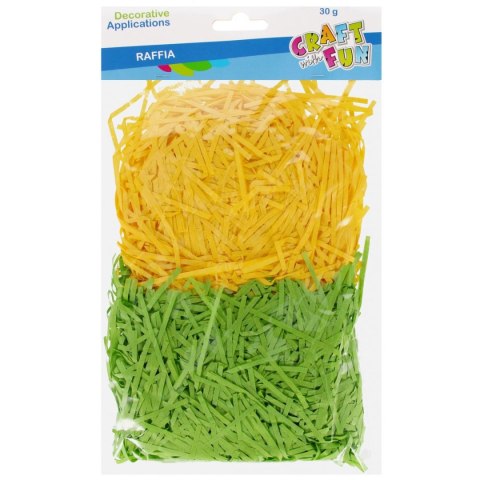 Rafia Craft With Fun zielony/żółty 30g (555382) Rafia Craft With Fun zielony/żółty 30g (555382)