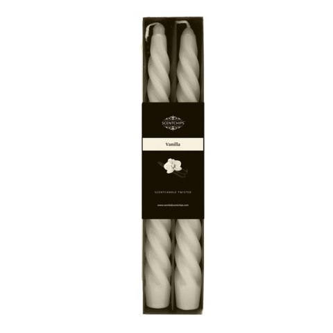 Świeca Pavoncella stołowa zakręcona o zapachu Vanilla (opak. 2 szt.) KREMOWY JASNY [mm:] 250 (8716516195575)