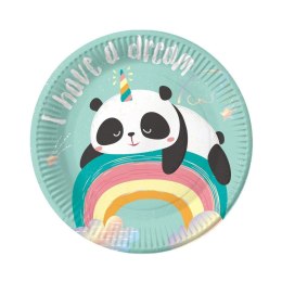 Talerz jednorazowy Godan Panda 18 cm/6 sztuk papier śr. 180mm 6 szt (PF-TRP7)