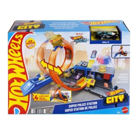 Tor wyścigowy Hot Wheels City Posterunek policji (JBM71) Tor wyścigowy Hot Wheels City Posterunek policji (JBM71)