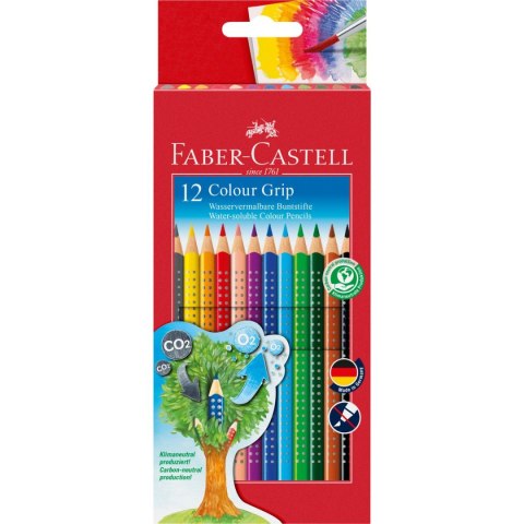 Kredki ołówkowe Faber Castell Grip 12 kol. (112412) Kredki ołówkowe Faber Castell Grip 12 kol. (112412)