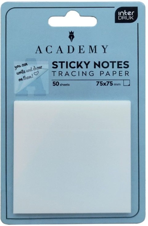Notes samoprzylepny (karteczki) Academy PRZEŹROCZYSTE FROST biały Notes samoprzylepny (karteczki) Academy PRZEŹROCZYSTE FROST biały