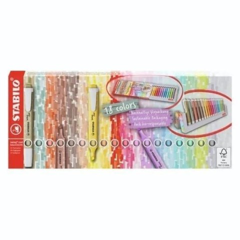 Zakreślacz Stabilo SWING COOL 18 SZT mix (275/18-02-5)
