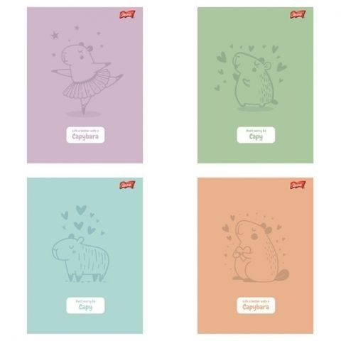 Zeszyt Unipap Capybara A5 32k. 70g krata Zeszyt Unipap Capybara A5 32k. 70g krata