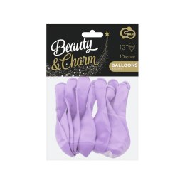 Balon gumowy Godan Beauty&Charm makaronowe lawendowe 10szt. lawendowy 12cal (CB-1KLA)