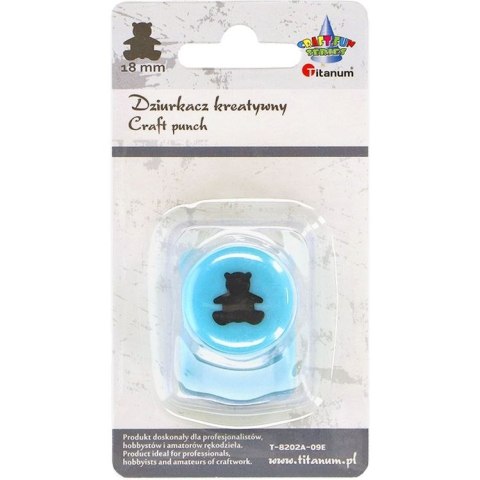 Dziurkacz ozdobny Titanum Craft-Fun Series 18mm miś (T-8202A-09E) Dziurkacz ozdobny Titanum Craft-Fun Series 18mm miś (T-8202A-09E)