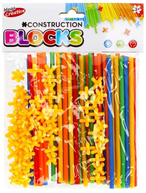 Klocki konstrukcyjne Mega Creative słomki 108 elementów (474340) Klocki konstrukcyjne Mega Creative słomki 108 elementów (474340)