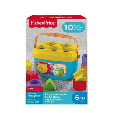 Klocki plastikowe Fisher Price pierwsze klocki malucha (ffc84) Klocki plastikowe Fisher Price pierwsze klocki malucha (ffc84)