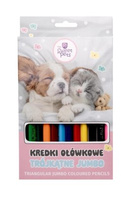 Kredki ołówkowe Beniamin The sweet pets trójkątne 12 kol.