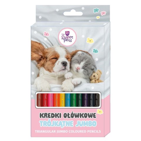 Kredki ołówkowe Beniamin The sweet pets trójkątne 12 kol. Kredki ołówkowe Beniamin The sweet pets trójkątne 12 kol.