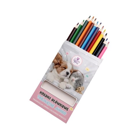 Kredki ołówkowe Beniamin The sweet pets trójkątne 12 kol. Kredki ołówkowe Beniamin The sweet pets trójkątne 12 kol.
