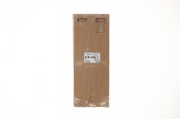 Opakowanie ozdobne Paw na butelkę naturalne 10szt szara [mm:] 75x75x 310 (OP-PN-1)