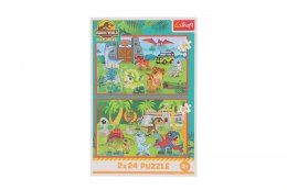 Puzzle Trefl Universal Jurassic World Małe dinozaury 2x24 el. (34437)