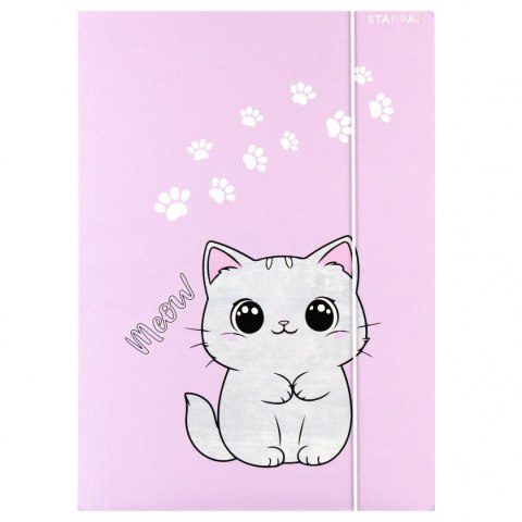 Teczka kartonowa na gumkę Kotek A4 mix Starpak (559723) Teczka kartonowa na gumkę Kotek A4 mix Starpak (559723)