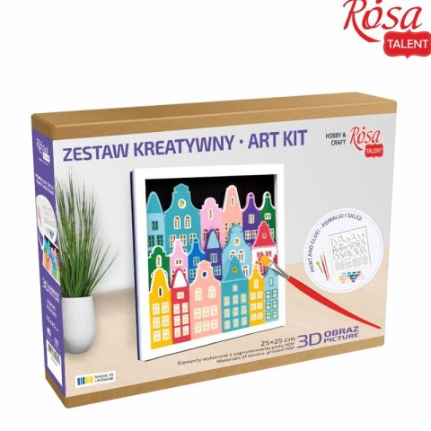 Zestaw plastyczny Rosa Domki 3d Zestaw plastyczny Rosa Domki 3d