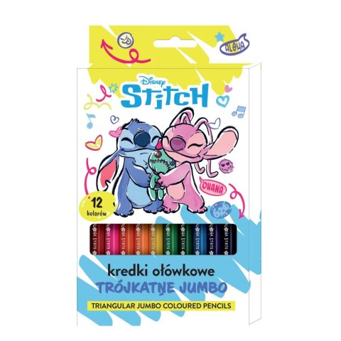 Kredki ołówkowe Beniamin Stitch trójkątne jumbo 12 kol. Kredki ołówkowe Beniamin Stitch trójkątne jumbo 12 kol.