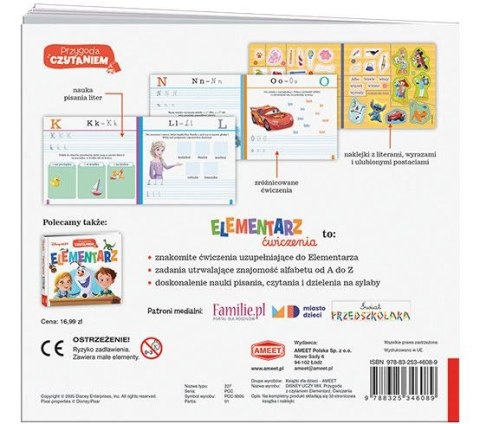 Książeczka edukacyjna Ameet Przygoda z Czytaniem. Elementarz. Ćwiczenia (PCC 9305) Książeczka edukacyjna Ameet Przygoda z Czytaniem. Elementarz. Ćwiczenia (PCC 9305)