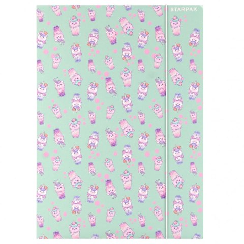 Teczka kartonowa na gumkę Bubble A4 mix Starpak (559725)