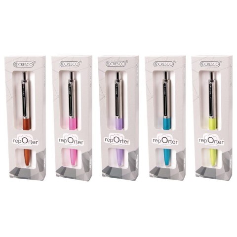 Długopis wielkopojemny Cresco Reporter Pastel 5907464218529 niebieski 1,0mm (290054) Długopis wielkopojemny Cresco Reporter Pastel 5907464218529 niebieski 1,0mm (290054)