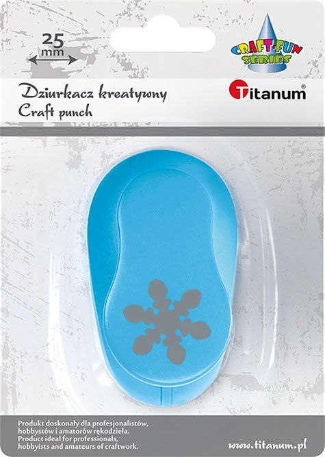 Dziurkacz ozdobny Titanum Craft-Fun Series 25mm płatek śniegu (T-8810-55) Dziurkacz ozdobny Titanum Craft-Fun Series 25mm płatek śniegu (T-8810-55)