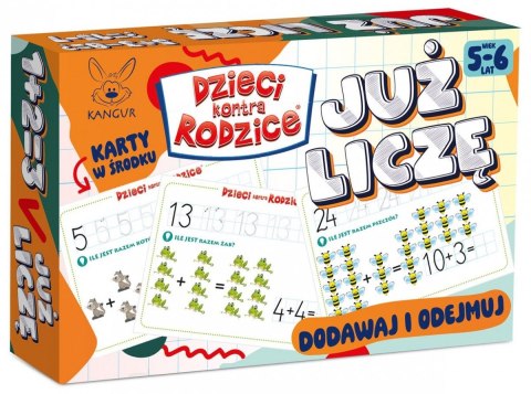 Gra karciana Kangur Dzieci kontra rodzice Już liczę. 5-6 lat Gra karciana Kangur Dzieci kontra rodzice Już liczę. 5-6 lat