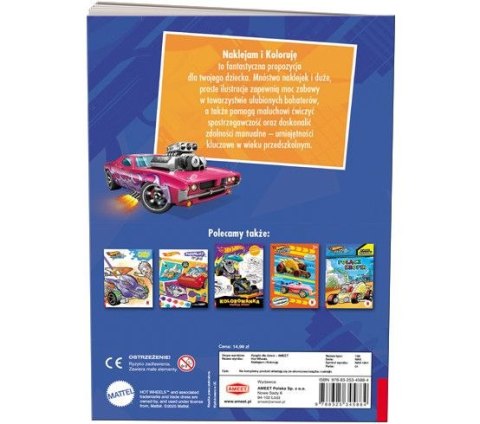 Książka dla dzieci Ameet Hot Wheels™. Naklejam i Koloruję (NAK 1601) Książka dla dzieci Ameet Hot Wheels™. Naklejam i Koloruję (NAK 1601)