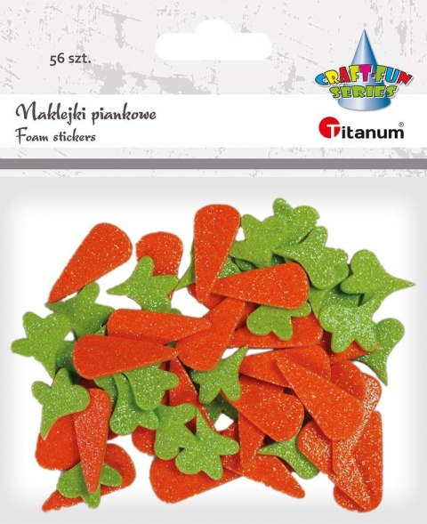 Naklejka (nalepka) Titanum Craft-Fun Series piankowe marchewki i natka (M-11) Naklejka (nalepka) Titanum Craft-Fun Series piankowe marchewki i natka (M-11)