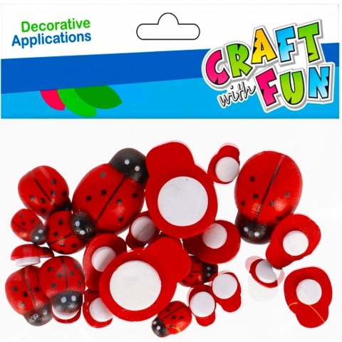 Ozdoba drewniana Craft Fun Biedronki mix (501442) Ozdoba drewniana Craft Fun Biedronki mix (501442)