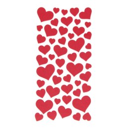 Ozdoba piankowa serca samoprzylepne Craft With Fun (555450)